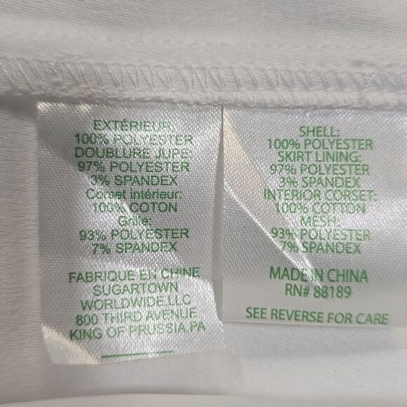 Lilly Pulitzer Kylo Strapless Skirted Romper-Resort White - Picture 10 of 16